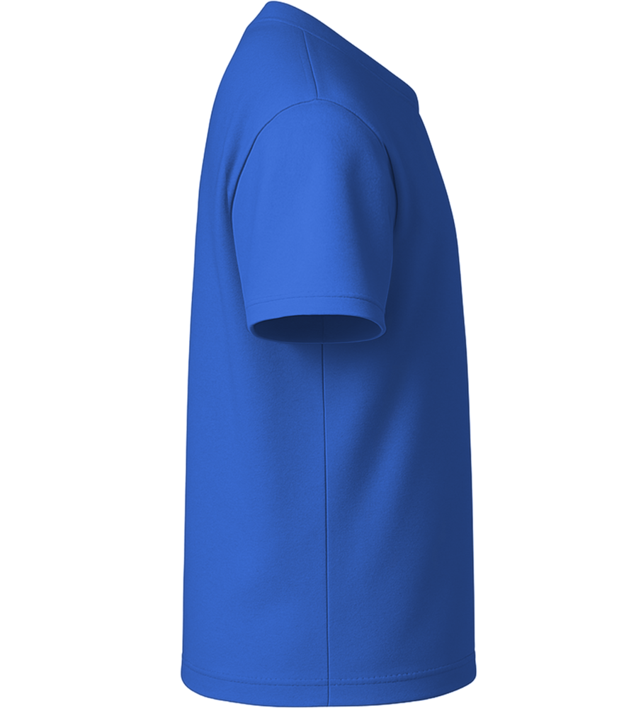 Leveling To Big Brother Design - Basic kids fitted t-shirt_ROYAL_right