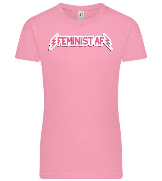 Feminist AF Design - Premium women's t-shirt_PINK ORCHID_front