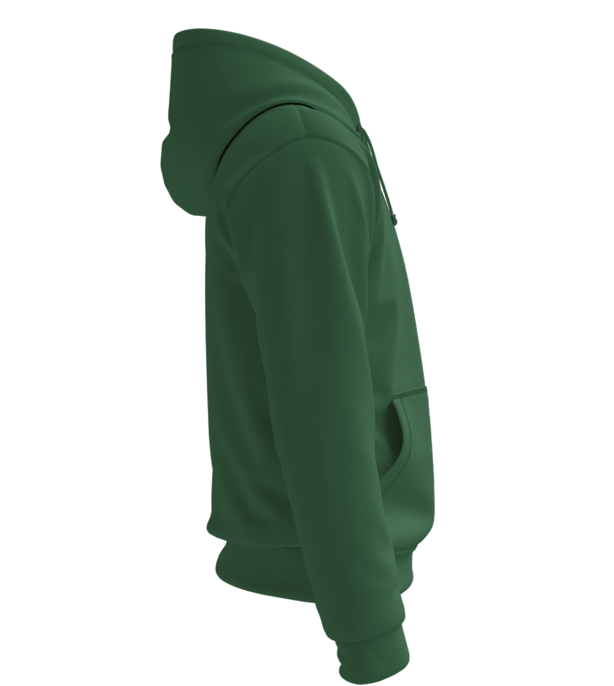 Money Talks Mona Smiles Design - Premium Essential Unisex Hoodie_GREEN BOTTLE_right