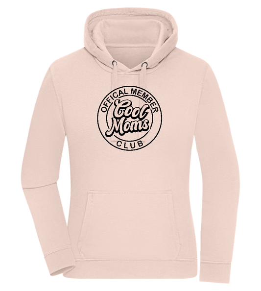 Cool Moms Club Design - Premium women's hoodie_LIGHT PEACH ROSE_front