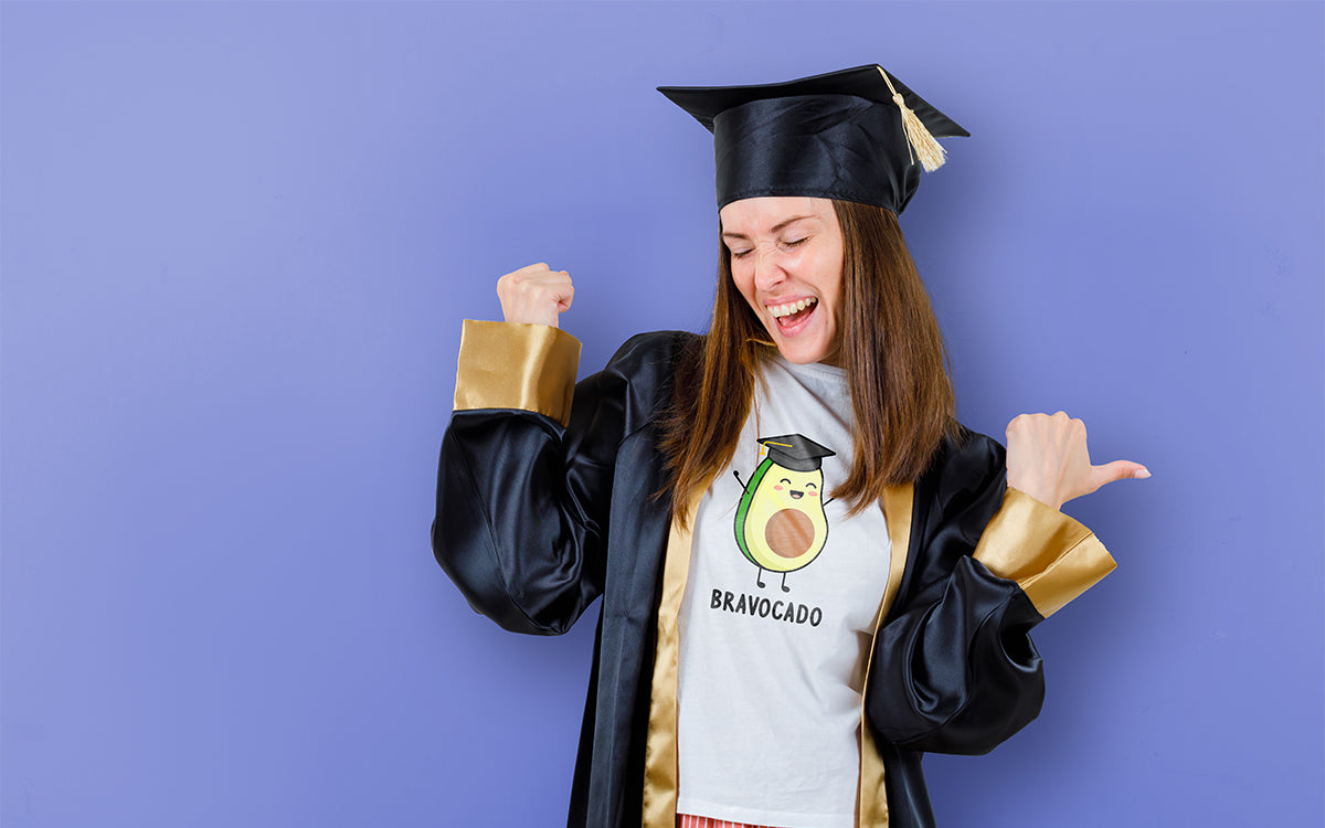 Personalized clothing with graduation designs