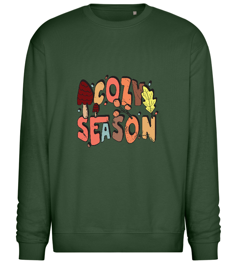 Cozy Season Design - Comfort Essential Unisex Sweater_GREEN BOTTLE_front