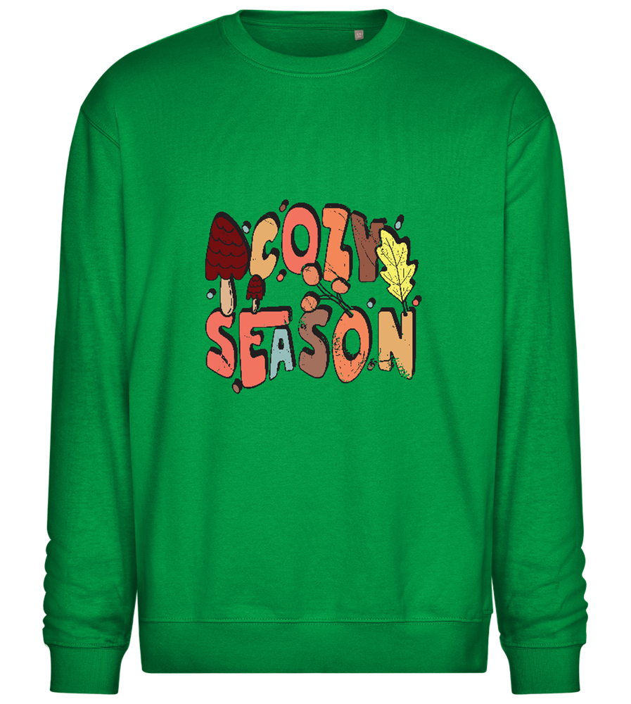 Cozy Season Design - Comfort Essential Unisex Sweater_MEADOW GREEN_front