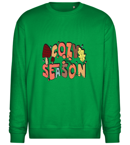 Cozy Season Design - Comfort Essential Unisex Sweater_MEADOW GREEN_front