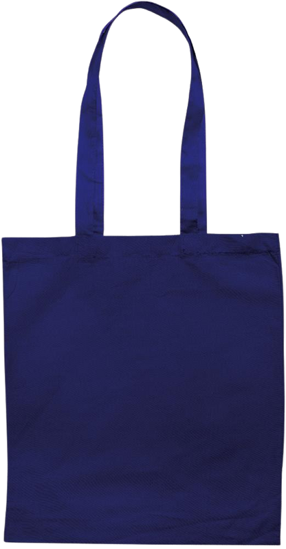 Zodiac Aquarius Design - Essential colored event tote bag_BLUE_back