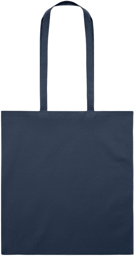 Zodiac Aquarius Design - Essential colored event tote bag_FRENCH NAVY_back