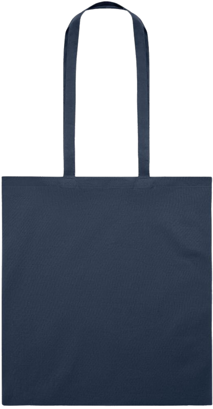 Zodiac Aquarius Design - Essential colored event tote bag_FRENCH NAVY_back