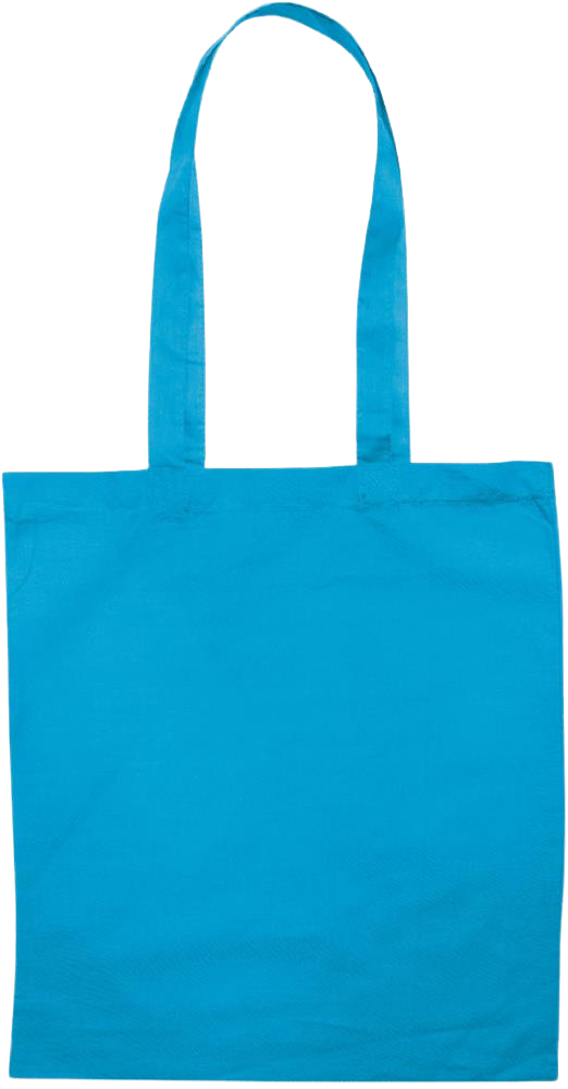 Zodiac Aquarius Design - Essential colored event tote bag_TURQUOISE_back