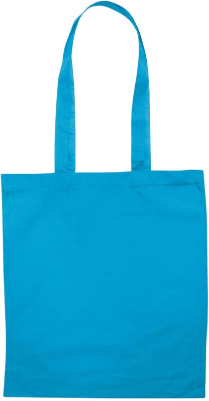 Zodiac Aquarius Design - Essential colored event tote bag_TURQUOISE_back