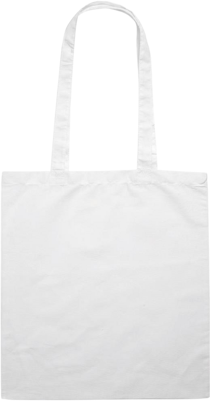 Zodiac Aquarius Design - Essential colored event tote bag_WHITE_back