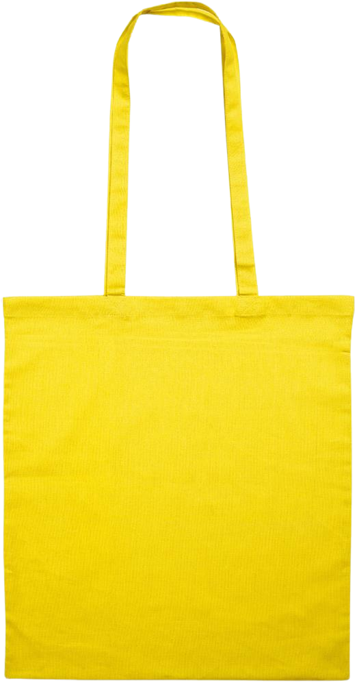 Zodiac Aquarius Design - Essential colored event tote bag_YELLOW_back