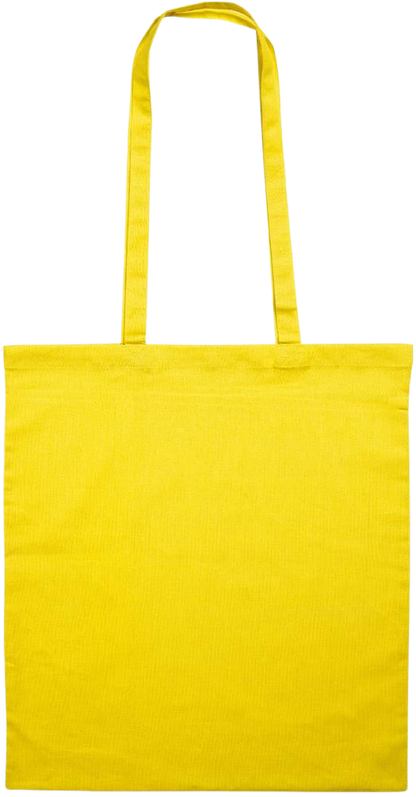 Zodiac Aquarius Design - Essential colored event tote bag_YELLOW_back