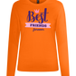 BFF Crown Design - Premium Women´s long sleeve t-shirt_ORANGE_front