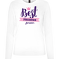 BFF Crown Design - Premium Women´s long sleeve t-shirt_WHITE_front