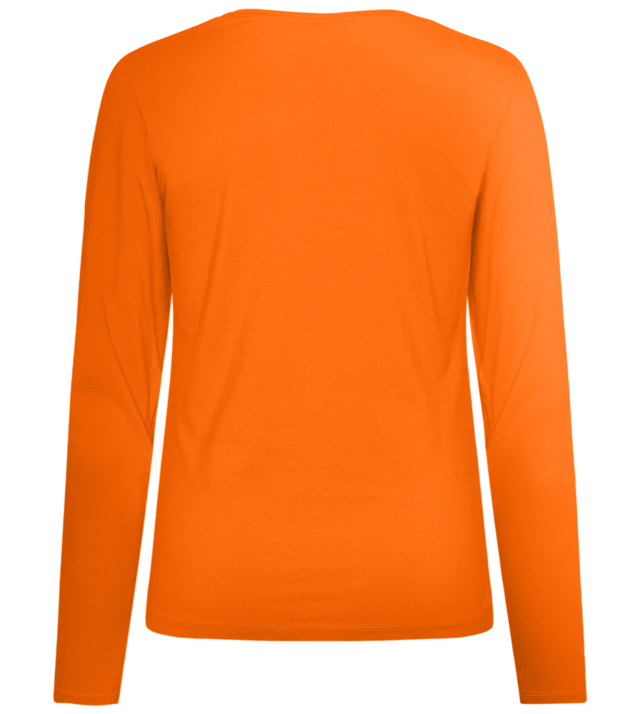 BFF Crown Design - Premium Women´s long sleeve t-shirt_ORANGE_back