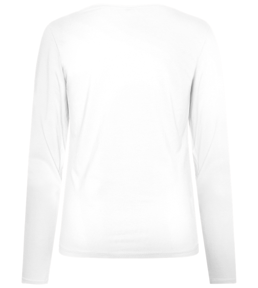 BFF Crown Design - Premium Women´s long sleeve t-shirt_WHITE_back