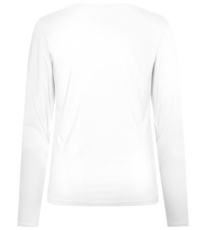 BFF Crown Design - Premium Women´s long sleeve t-shirt_WHITE_back