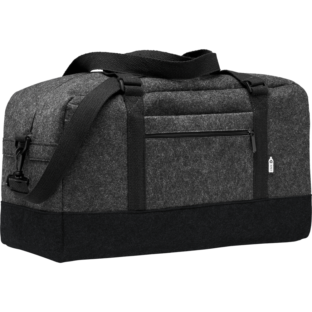 RPET Felt Weekend Bag_STONE GREY_DETAILEDIMAGE_front_1