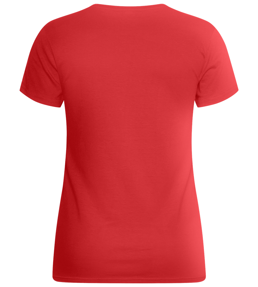 Unstoppable Design - Basic women's fitted t-shirt_RED_back