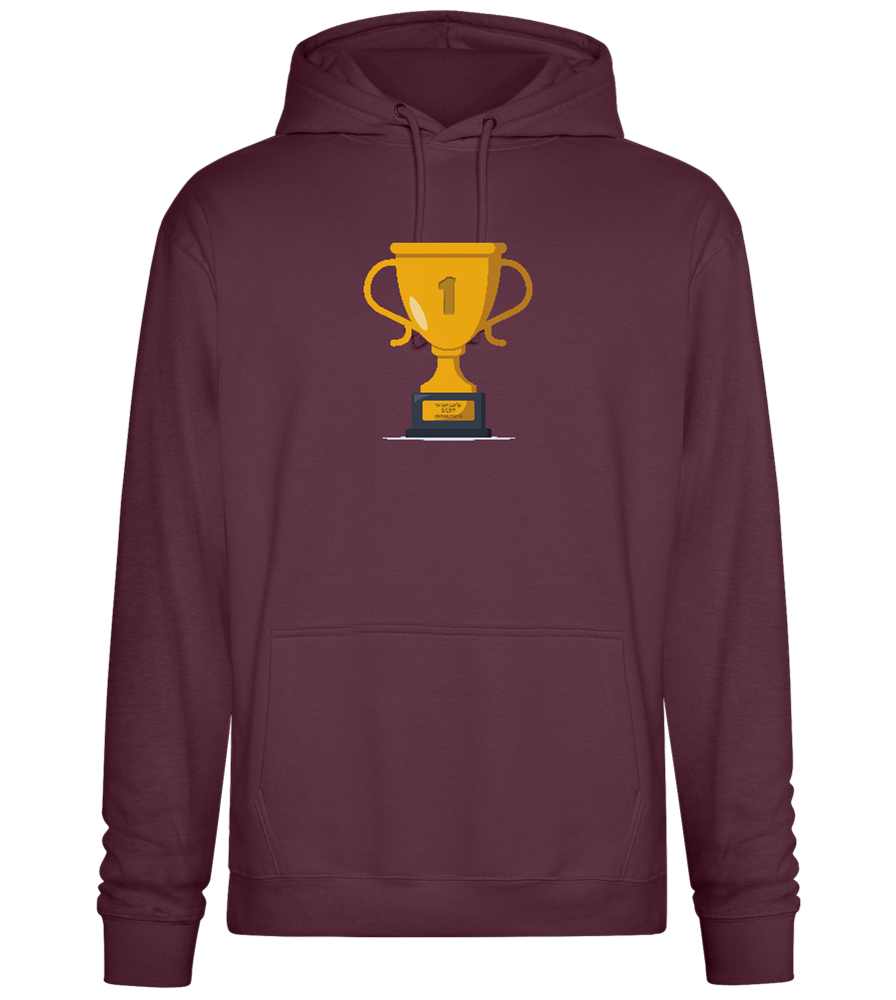 #1 Grandpa Design - Premium Essential Unisex Hoodie_BORDEAUX_front