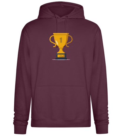 #1 Grandpa Design - Premium Essential Unisex Hoodie_BORDEAUX_front