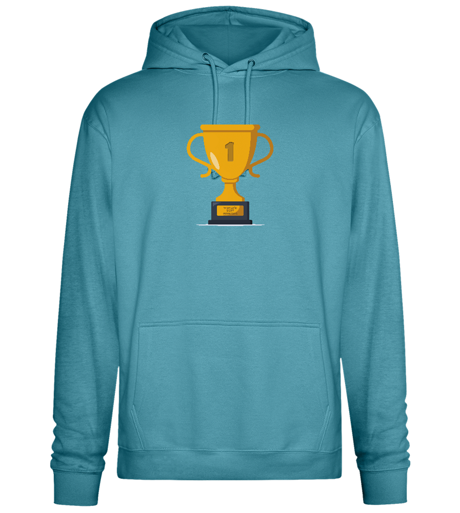 #1 Grandpa Design - Premium Essential Unisex Hoodie_POOL BLUE_front