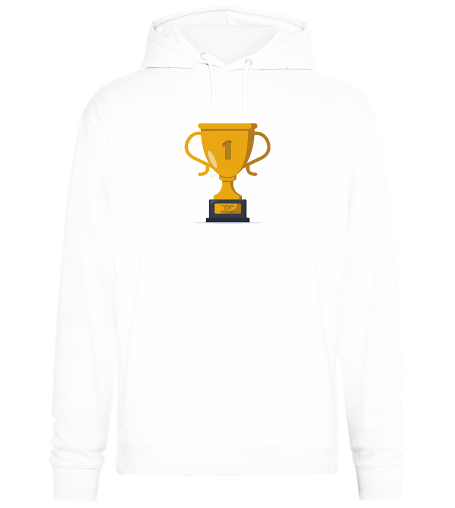 #1 Grandpa Design - Premium Essential Unisex Hoodie_WHITE_front