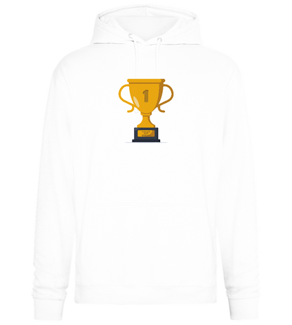 #1 Grandpa Design - Premium Essential Unisex Hoodie_WHITE_front