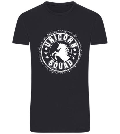 Unicorn Squad Logo Design - Basic Unisex T-Shirt_FRENCH NAVY_front