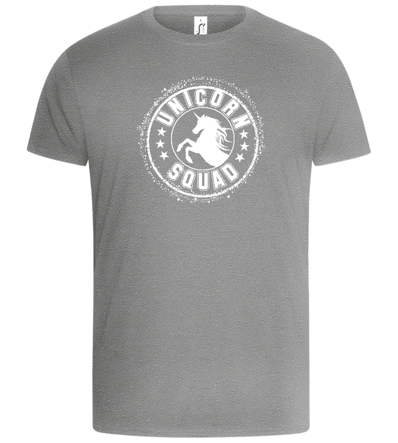 Unicorn Squad Logo Design - Basic Unisex T-Shirt_ORION GREY_front