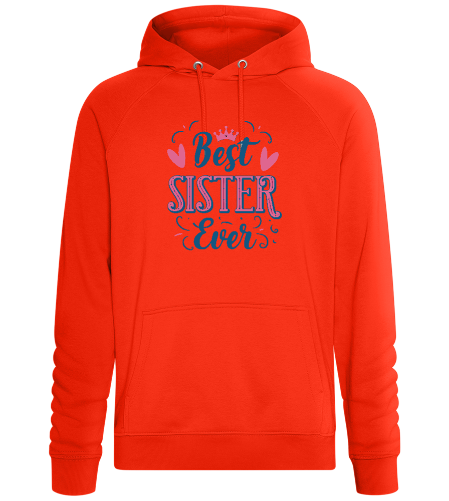 Best Sister Design - Comfort unisex hoodie_BURNT ORANGE_front