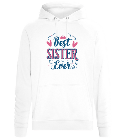 Best Sister Design - Comfort unisex hoodie_WHITE_front