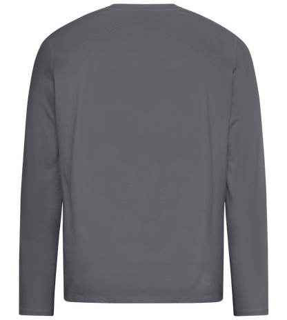 Energy Saving Mode Design - Premium men's long sleeve t-shirt_MOUSE GREY_back