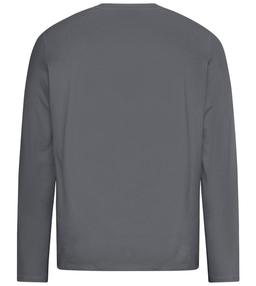 Energy Saving Mode Design - Premium men's long sleeve t-shirt_MOUSE GREY_back