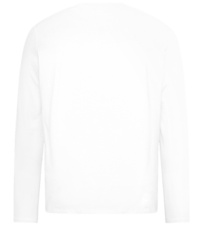 Energy Saving Mode Design - Premium men's long sleeve t-shirt_WHITE_back