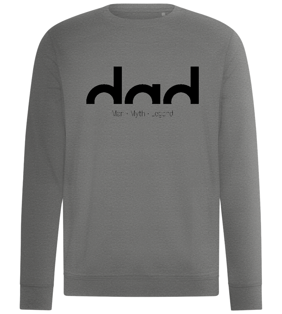 Dad, Man Myth Legend Design - Comfort unisex sweater_ORION GREY II_front