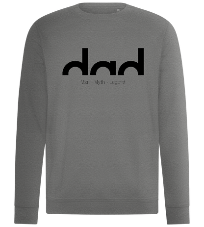 Dad, Man Myth Legend Design - Comfort unisex sweater_ORION GREY II_front