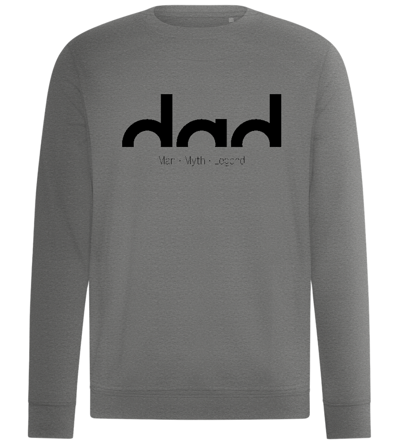 Dad, Man Myth Legend Design - Comfort unisex sweater_ORION GREY II_front