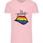 Be Yourself Rainbow Lips Design - Comfort Unisex T-Shirt_CANDY PINK_front