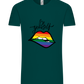 Be Yourself Rainbow Lips Design - Comfort Unisex T-Shirt_GREEN EMPIRE_front