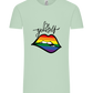 Be Yourself Rainbow Lips Design - Comfort Unisex T-Shirt_ICE GREEN_front