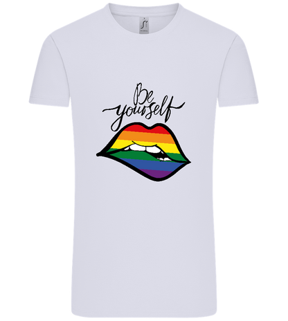 Be Yourself Rainbow Lips Design - Comfort Unisex T-Shirt_LILAK_front