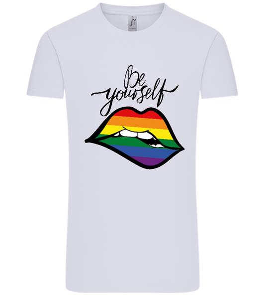 Be Yourself Rainbow Lips Design - Comfort Unisex T-Shirt_LILAK_front