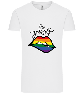 Be Yourself Rainbow Lips Design - Comfort Unisex T-Shirt