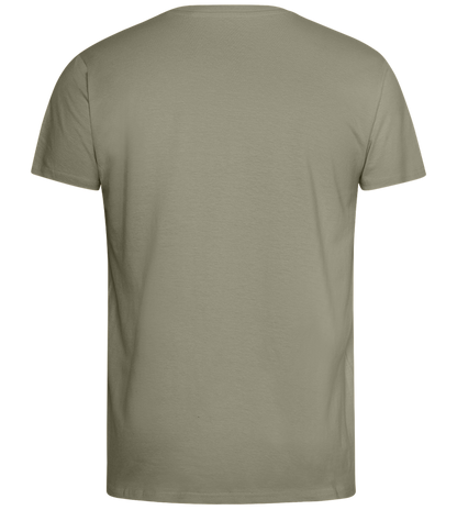 Art Design - Comfort men's fitted t-shirt_KHAKI_back