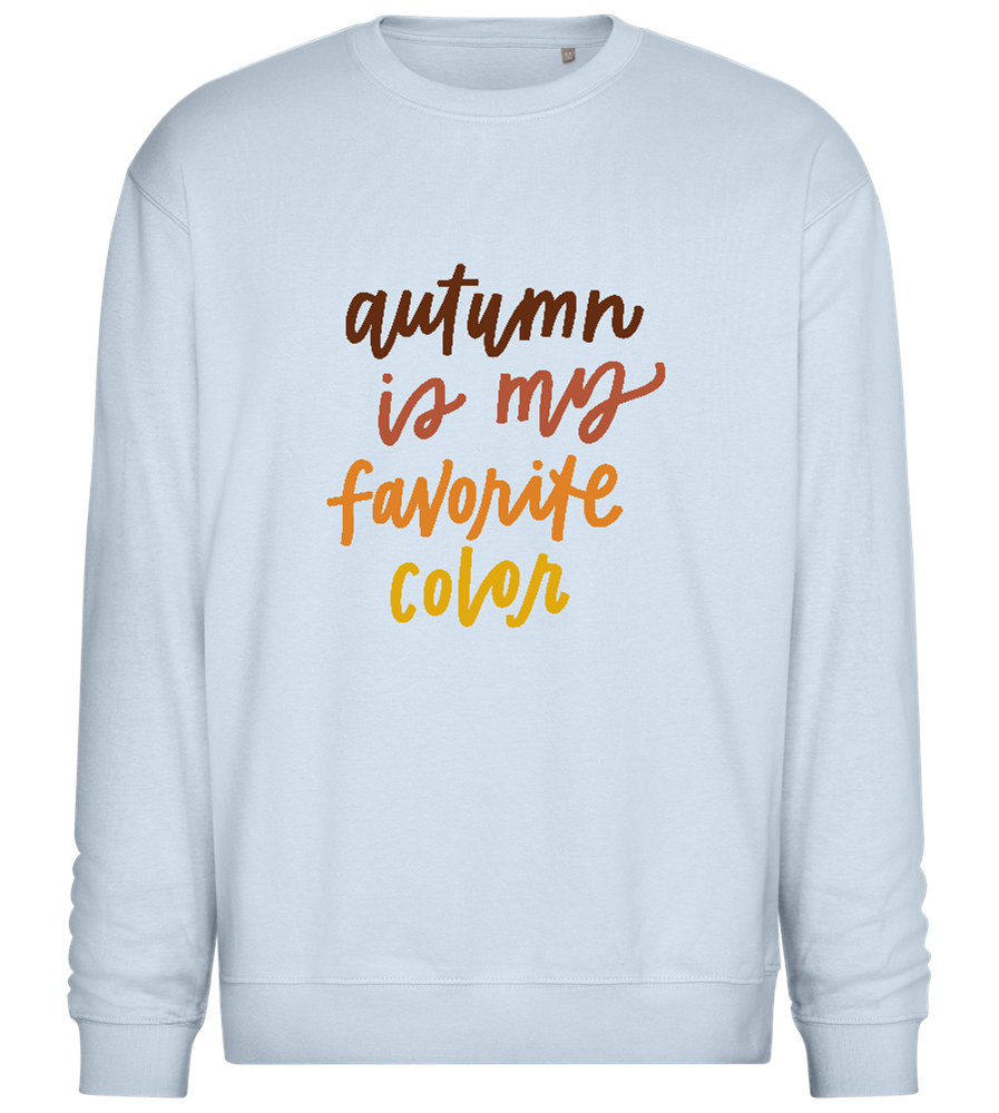 My Favorite Color is Autumn Design - Comfort Essential Unisex Sweater_CREAMY BLUE_front