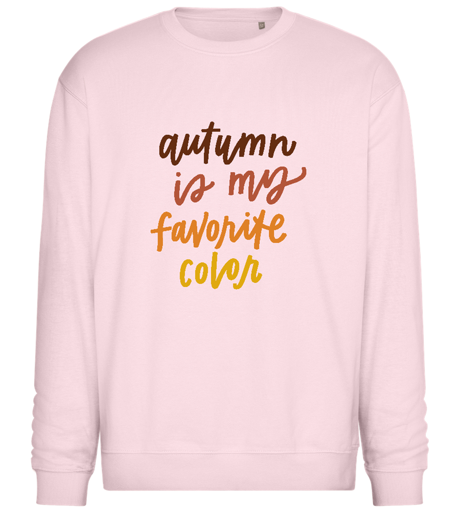 My Favorite Color is Autumn Design - Comfort Essential Unisex Sweater_LIGHT PEACH ROSE_front