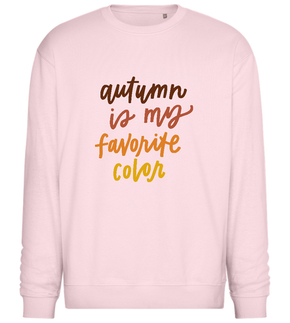 My Favorite Color is Autumn Design - Comfort Essential Unisex Sweater_LIGHT PEACH ROSE_front