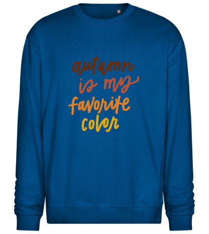 My Favorite Color is Autumn Design - Comfort Essential Unisex Sweater_ROYAL_front