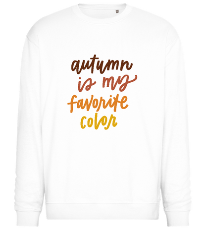 My Favorite Color is Autumn Design - Comfort Essential Unisex Sweater_WHITE_front